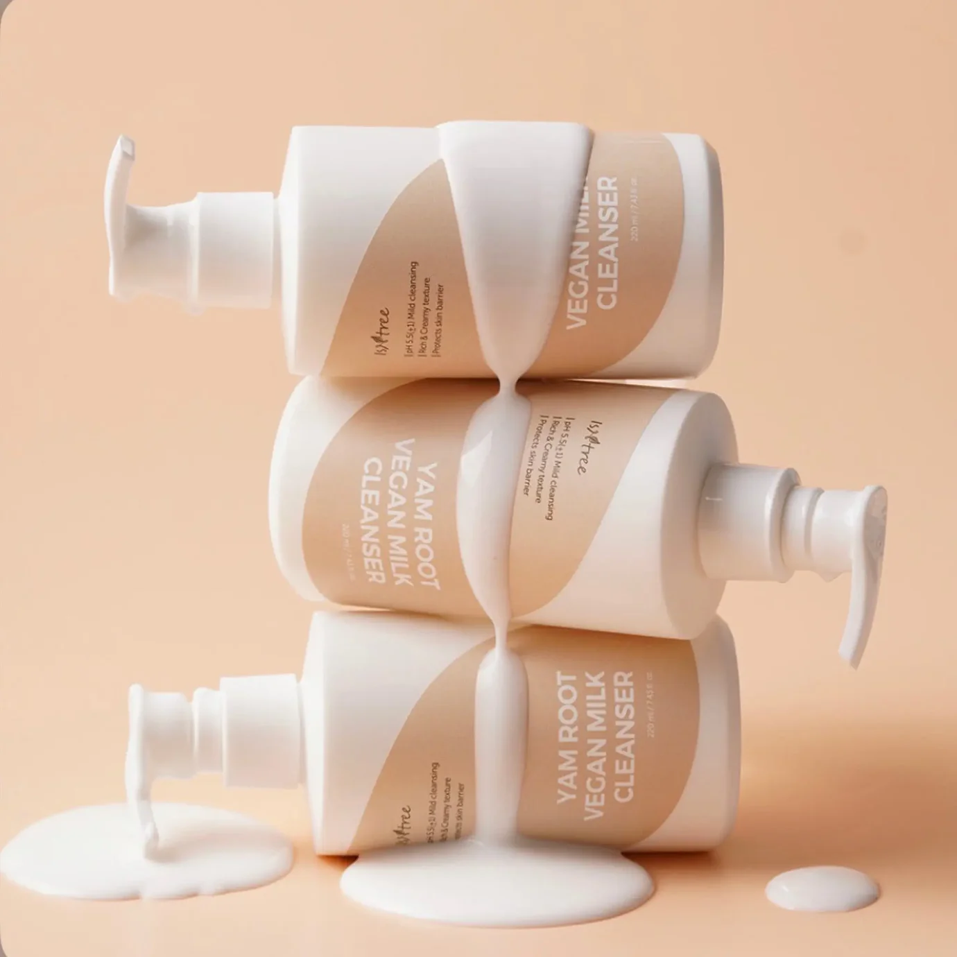 ISNTREE Yam Root Vegan Milk Cleanser veido prausiklis
